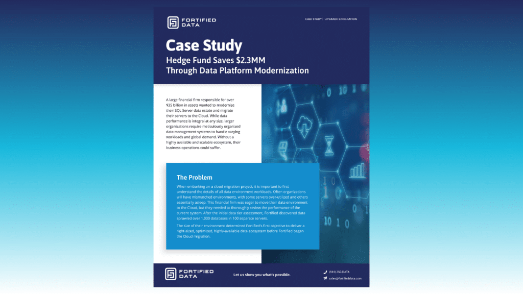 Financial Firm Case Study