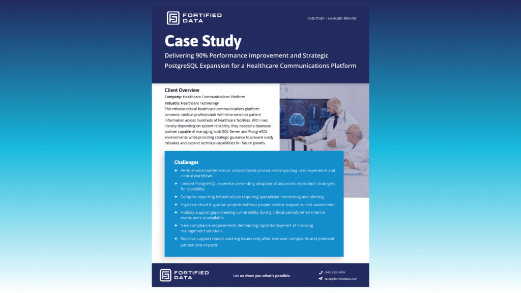 Healthcare MS Case study
